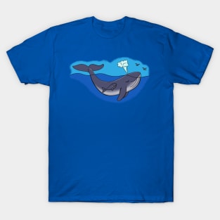 Cute whale and baby whimsical design T-Shirt